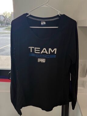 Team F45 Coach Long Sleeve Performance Shirt - Black/Blue
